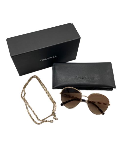 CHANEL（シャネル）CHANEL (シャネル) パントシェイプ ゴージャスサングラス ブラック サイズ:55□17 135の古着・服飾アイテム