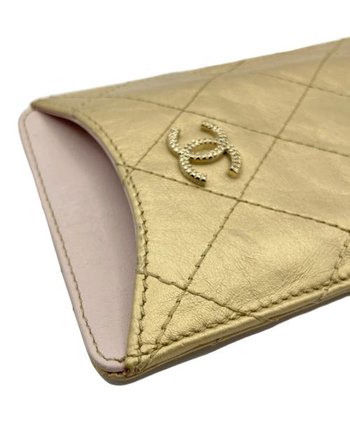 CHANEL（シャネル）CHANEL (シャネル) Matrasse Multi Case/マトラッセ マルチケース/キルティングカードケース ゴールドの古着・服飾アイテム