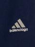 中古・古着 BALENCIAGA (バレンシアガ) adidas (アディダス) ワイドスウェットパンツ ネイビー サイズ:XS：52000円
