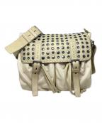 PRADAプラダ）の古着「パンチングショルダーバッグ」｜ベージュ