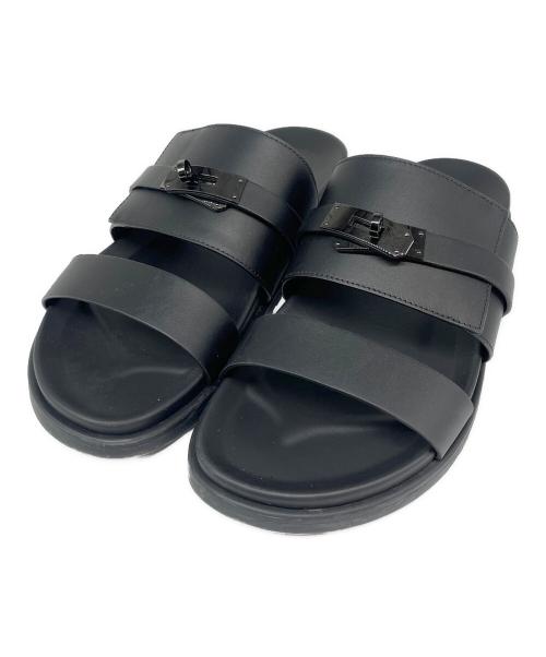 HERMES（エルメス）HERMES (エルメス) サンダル 《ジャクソン》 ブラック サイズ:44の古着・服飾アイテム