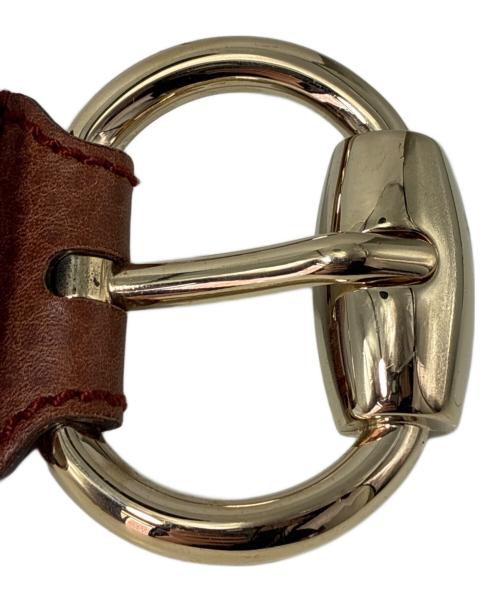 GUCCI（グッチ）GUCCI (グッチ) グッチシマベルト ブラウン サイズ:-の古着・服飾アイテム