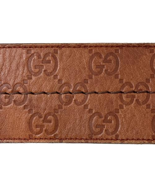 GUCCI（グッチ）GUCCI (グッチ) グッチシマベルト ブラウン サイズ:-の古着・服飾アイテム