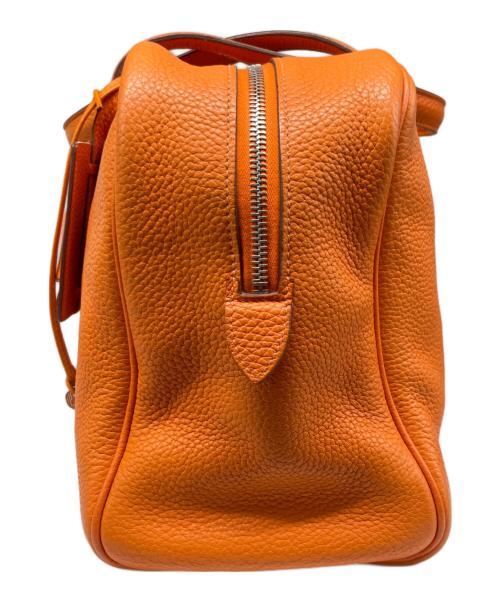 HERMES（エルメス）HERMES (エルメス) ヴィクトリア35/シルバー金具/□N刻印:2010年 オレンジ サイズ:35の古着・服飾アイテム