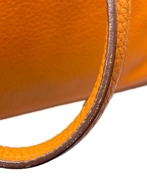 HERMES（エルメス）HERMES (エルメス) ヴィクトリア35/シルバー金具/□N刻印:2010年 オレンジ サイズ:35の古着・服飾アイテム