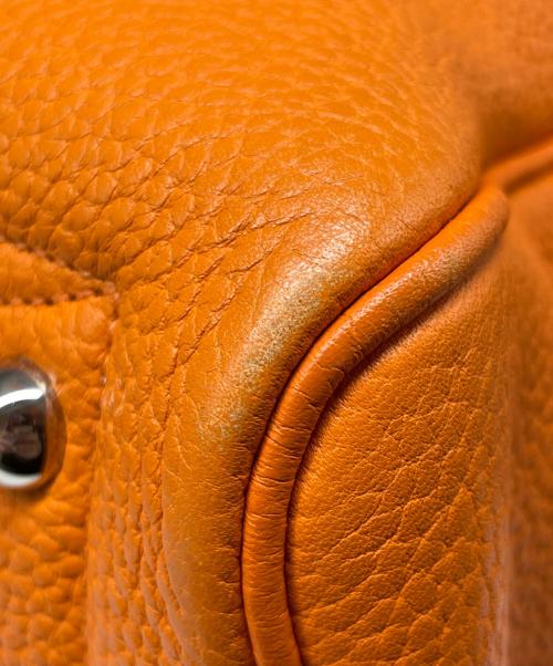 HERMES（エルメス）HERMES (エルメス) ヴィクトリア35/シルバー金具/□N刻印:2010年 オレンジ サイズ:35の古着・服飾アイテム