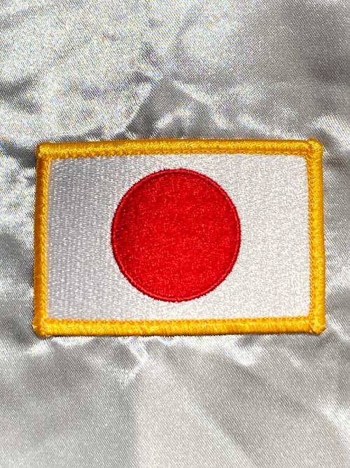 SUPREME（シュプリーム）SUPREME (シュプリーム) HOMERUN (ホームラン) Satin Hooded Varsity Jacket シルバー サイズ:XLの古着・服飾アイテム