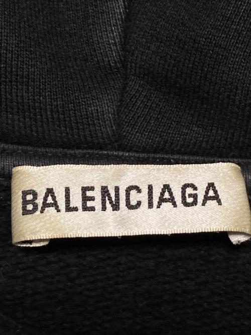 BALENCIAGA（バレンシアガ）BALENCIAGA (バレンシアガ) Paris Flag Hoodie ブラック サイズ:Sの古着・服飾アイテム