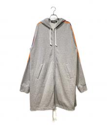 COMME des GARCONS HOMME DEUX（コムデギャルソン オム ドゥ）の古着「サイドラインロングパーカー」｜グレー