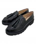 STUART WEITZMANスチュアートワイツマン）の古着「タッセルローファー」｜ブラック