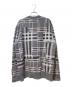 BURBERRY (バーバリー) カシミヤ チェックニット グレー サイズ:M：35000円