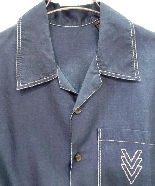 LOUIS VUITTON（ルイ ヴィトン）LOUIS VUITTON (ルイ ヴィトン) シルクパジャマ シャツ ネイビー サイズ:Sの古着・服飾アイテム