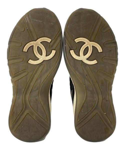 CHANEL（シャネル）CHANEL (シャネル) ファブリックスニーカー ブラック サイズ:41の古着・服飾アイテム