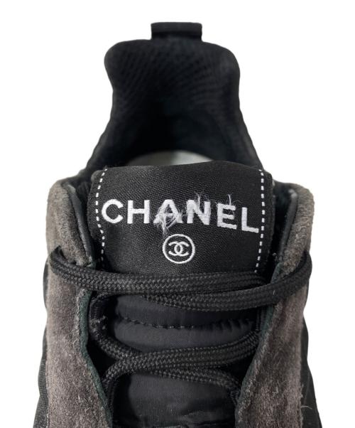CHANEL（シャネル）CHANEL (シャネル) ファブリックスニーカー ブラック サイズ:41の古着・服飾アイテム