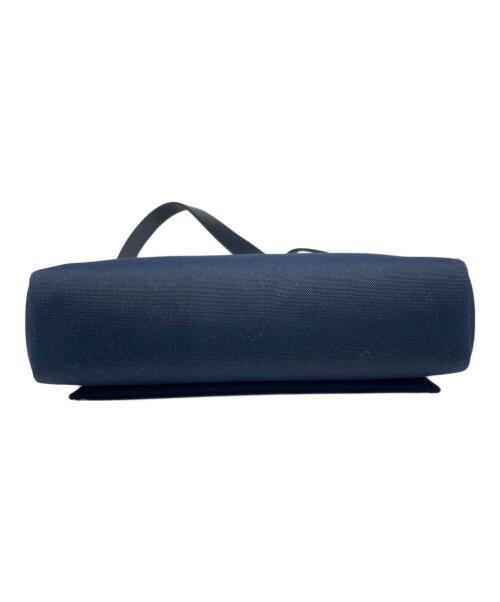 HERMES（エルメス）HERMES (エルメス) エールバッグジップ PM/シルバー金具/トワルオフィシエ×レザー/B刻印/2023年 ネイビー サイズ:PMの古着・服飾アイテム