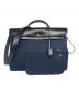HERMES（エルメス）の古着「エールバッグジップ PM/シルバー金具/トワルオフィシエ×レザー/B刻印/2023年」｜ネイビー