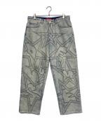 SUPREMEシュプリーム）の古着「Stars Topstitch Baggy Jean」｜インディゴ