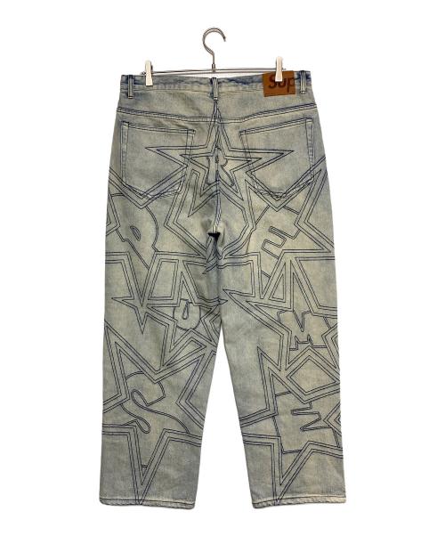 SUPREME（シュプリーム）SUPREME (シュプリーム) Stars Topstitch Baggy Jean インディゴ サイズ:34の古着・服飾アイテム