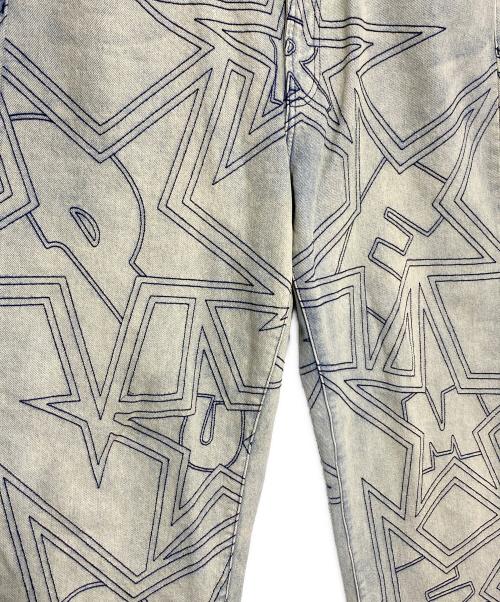 SUPREME（シュプリーム）SUPREME (シュプリーム) Stars Topstitch Baggy Jean インディゴ サイズ:34の古着・服飾アイテム