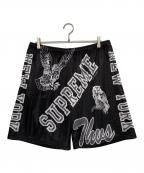 SUPREMEシュプリーム）の古着「Varsity Mesh Short」｜ブラック