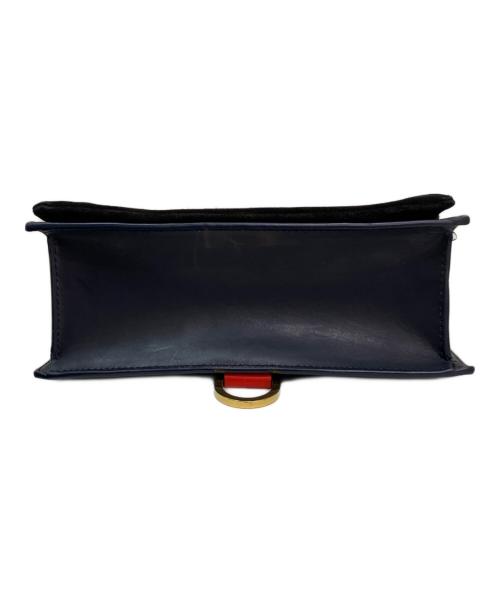 sacai（サカイ）sacai (サカイ) サッチェルフラップバッグ ネイビー×レッドの古着・服飾アイテム