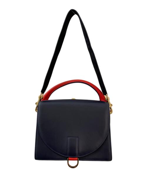 sacai（サカイ）sacai (サカイ) サッチェルフラップバッグ ネイビー×レッドの古着・服飾アイテム