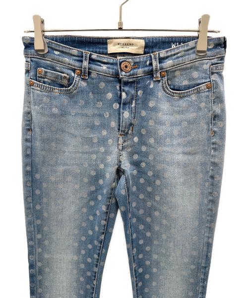 Max Mara WEEK END LINE（マックスマーラ ウイークエンドライン）Max Mara WEEK END LINE (マックスマーラ ウイークエンドライン) スキニーデニムパンツ スカイブルー サイズ:38の古着・服飾アイテム