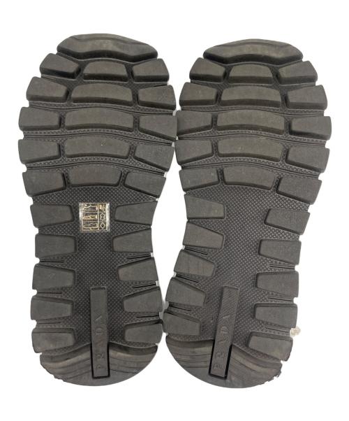 PRADA（プラダ）PRADA (プラダ) サイドプレートレザースニーカー ブラック サイズ:35 1/2の古着・服飾アイテム