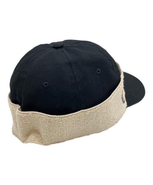 GUCCI（グッチ）GUCCI (グッチ) ロゴパイルテープキャップ ブラック サイズ:Mの古着・服飾アイテム