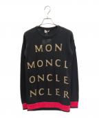 MONCLERモンクレール）の古着「フロントロゴニット」｜ブラック