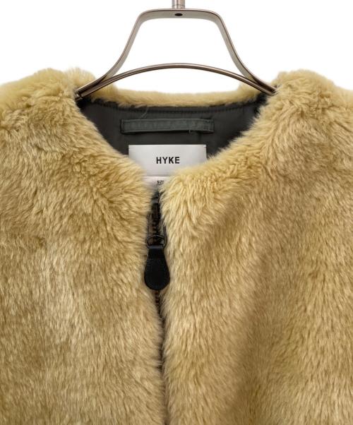 HYKE（ハイク）HYKE (ハイク) FAUX SHEARING TYPE MA―1 カーキ サイズ:Sの古着・服飾アイテム