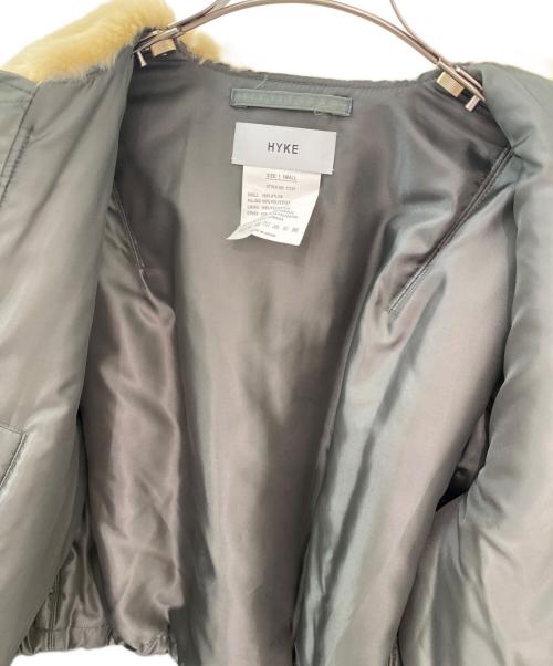 HYKE（ハイク）HYKE (ハイク) FAUX SHEARING TYPE MA―1 カーキ サイズ:Sの古着・服飾アイテム