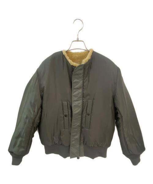 HYKE（ハイク）HYKE (ハイク) FAUX SHEARING TYPE MA―1 カーキ サイズ:Sの古着・服飾アイテム