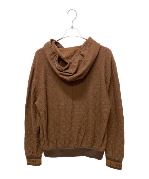 LOUIS VUITTON（ルイ ヴィトン）LOUIS VUITTON (ルイ ヴィトン) 21AW LV モノグラムニットパーカー ブラウン サイズ:Mの古着・服飾アイテム
