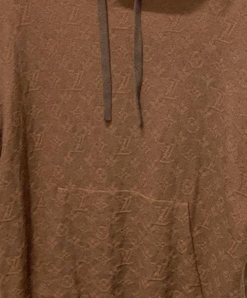 LOUIS VUITTON（ルイ ヴィトン）LOUIS VUITTON (ルイ ヴィトン) 21AW LV モノグラムニットパーカー ブラウン サイズ:Mの古着・服飾アイテム