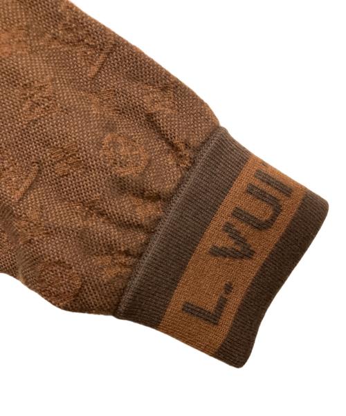 LOUIS VUITTON（ルイ ヴィトン）LOUIS VUITTON (ルイ ヴィトン) 21AW LV モノグラムニットパーカー ブラウン サイズ:Mの古着・服飾アイテム