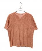 Diorディオール）の古着「オブリークジャガードパイルTシャツ/リラックス フィットTシャツ」｜ブラウン