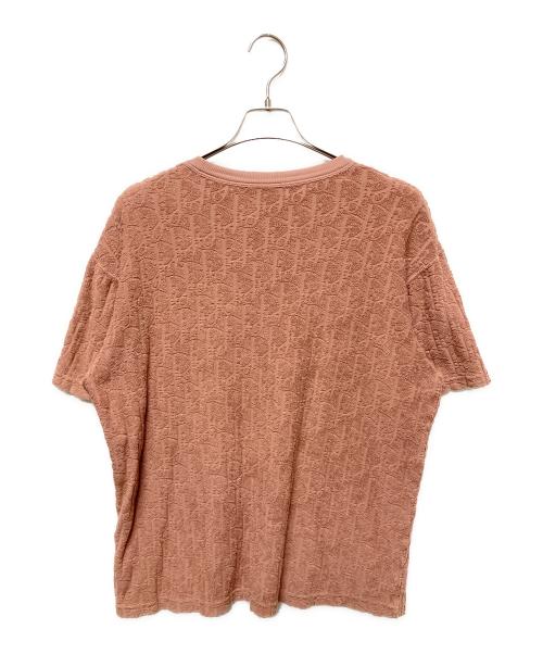 Dior（ディオール）Dior (ディオール) オブリークジャガードパイルTシャツ/リラックス フィットTシャツ ブラウン サイズ:Mの古着・服飾アイテム