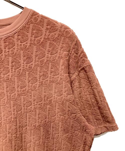 Dior（ディオール）Dior (ディオール) オブリークジャガードパイルTシャツ/リラックス フィットTシャツ ブラウン サイズ:Mの古着・服飾アイテム
