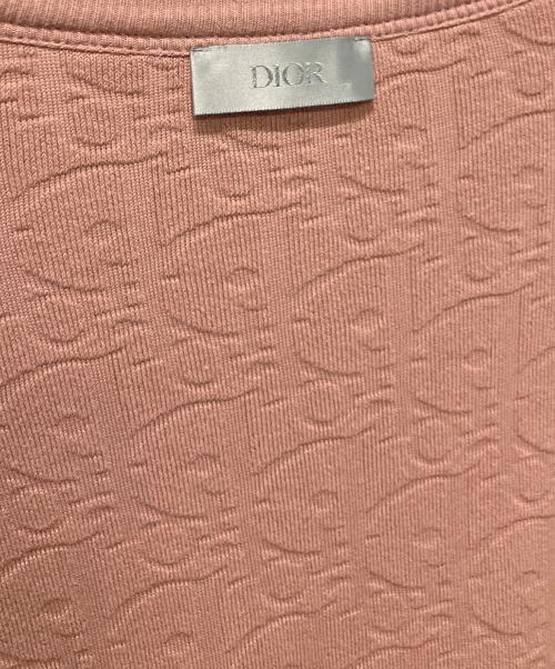 Dior（ディオール）Dior (ディオール) オブリークジャガードパイルTシャツ/リラックス フィットTシャツ ブラウン サイズ:Mの古着・服飾アイテム