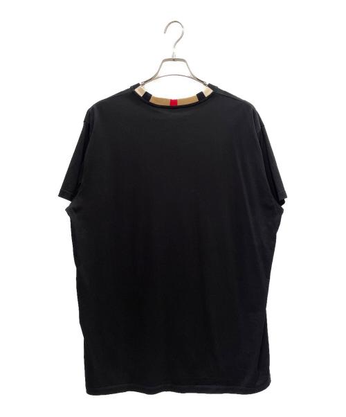 BURBERRY（バーバリー）BURBERRY (バーバリー) ロゴ刺繍Tシャツ ブラック サイズ:Mの古着・服飾アイテム