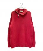 HERMESエルメス）の古着「ハイネックカシミヤニット」｜レッド