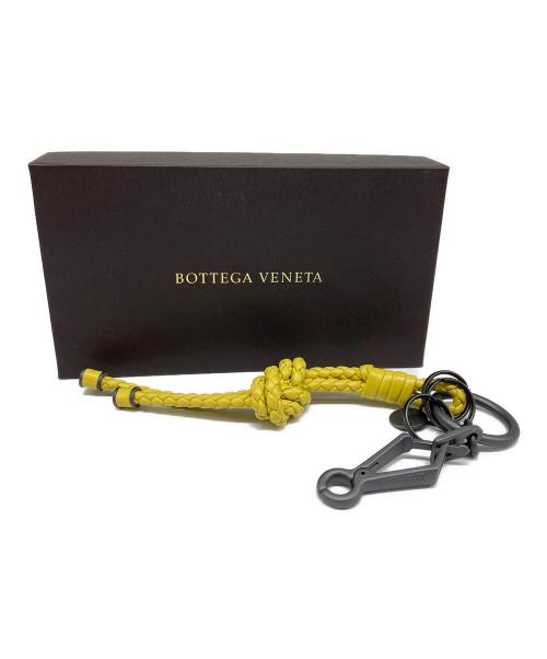 BOTTEGA VENETA（ボッテガベネタ）BOTTEGA VENETA (ボッテガベネタ) チャーム付きキーホルダー イエローの古着・服飾アイテム