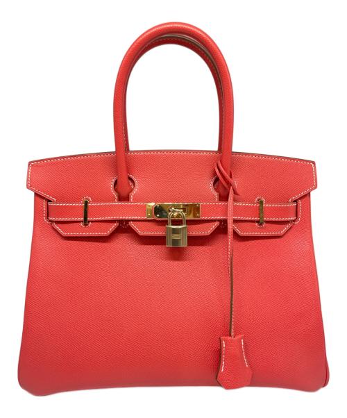 HERMES（エルメス）HERMES (エルメス) バーキン 30/キャンディバーキン/□P刻印:2012年製/ヴォーエプソン/ルージュカザック/シャンパンゴールド金具 ルージュカザック サイズ:30の古着・服飾アイテム