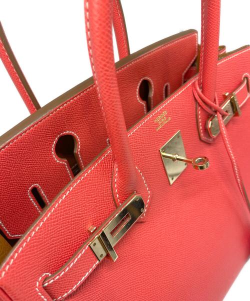 HERMES（エルメス）HERMES (エルメス) バーキン 30/キャンディバーキン/□P刻印:2012年製/ヴォーエプソン/ルージュカザック/シャンパンゴールド金具 ルージュカザック サイズ:30の古着・服飾アイテム
