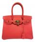 HERMES（エルメス）の古着「バーキン 30/キャンディバーキン/□P刻印:2012年製/ヴォーエプソン/ルージュカザック/シャンパンゴールド金具」｜ルージュカザック