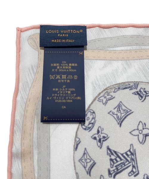 LOUIS VUITTON（ルイ ヴィトン）LOUIS VUITTON (ルイ ヴィトン) カレ90・アップ アンド アウェイ ピンク系 サイズ:90cmの古着・服飾アイテム