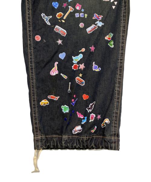 MIHARA YASUHIRO（ミハラヤスヒロ）MIHARA YASUHIRO (ミハラヤスヒロ) Sticker Prints Denim Baker Pants インディゴ サイズ:48の古着・服飾アイテム