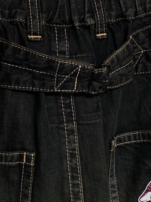 MIHARA YASUHIRO（ミハラヤスヒロ）MIHARA YASUHIRO (ミハラヤスヒロ) Sticker Prints Denim Baker Pants インディゴ サイズ:48の古着・服飾アイテム