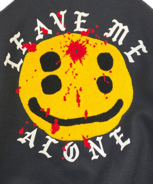 SAINT MICHAEL（セントマイケル）SAINT MICHAEL (セントマイケル) Cactus Plant Flea Market (カクタスプラントフリーマーケット) CP VARSITY JKT ブラック サイズ:XXLの古着・服飾アイテム